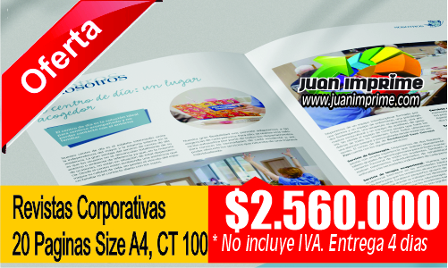 Juanimprime; diseño, maquetacion e impresion de revistas corporativas a nivel nacional